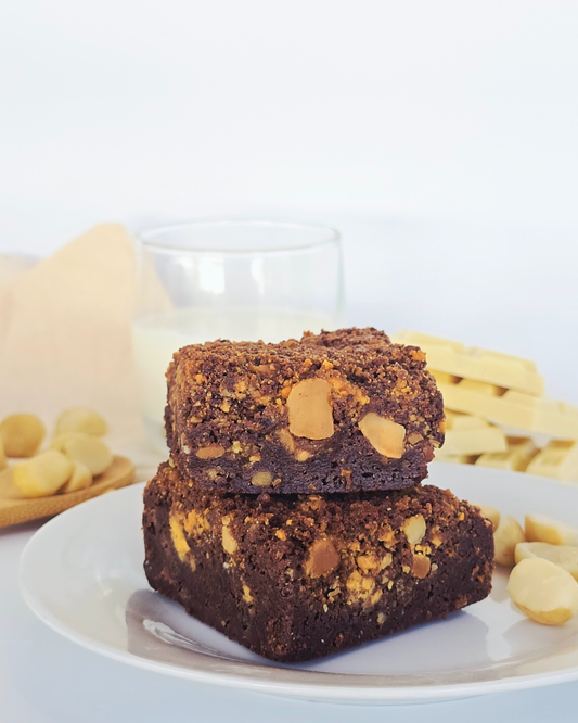 White Choc Macadamia Limited Brownie